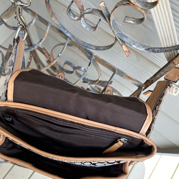 COACH Vintage Bon Voyage Signature Belt Bag / Fanny Pack - Beige Brown - Picture 5 of 11